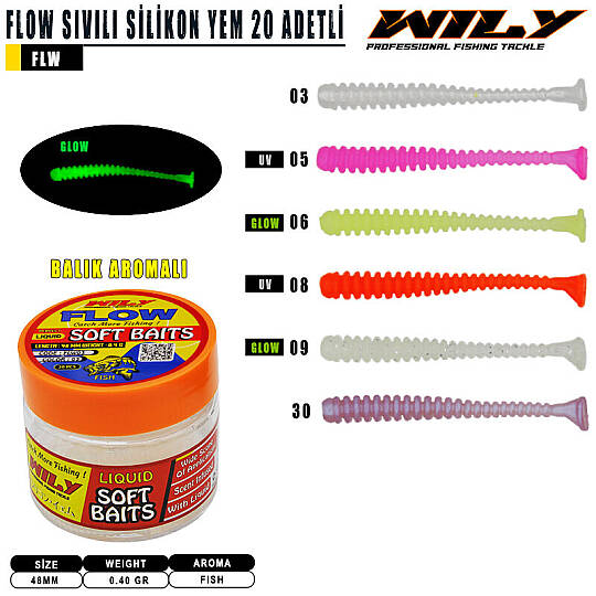 Wily Flow Sıvılı Silikon 48 mm Renk 08